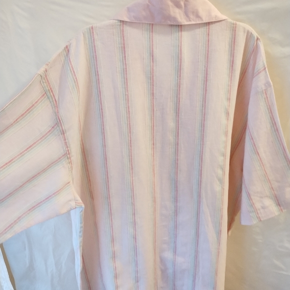 MEN'S CASUAL MULTICOLOR STRIPED BUTTON DOWN SHIRT SIZE 2XL - Picture 8 of 9